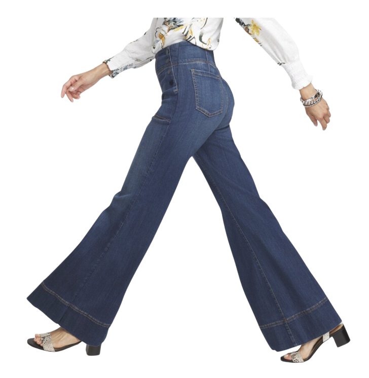 Pull-On Flare Trouser Jeans